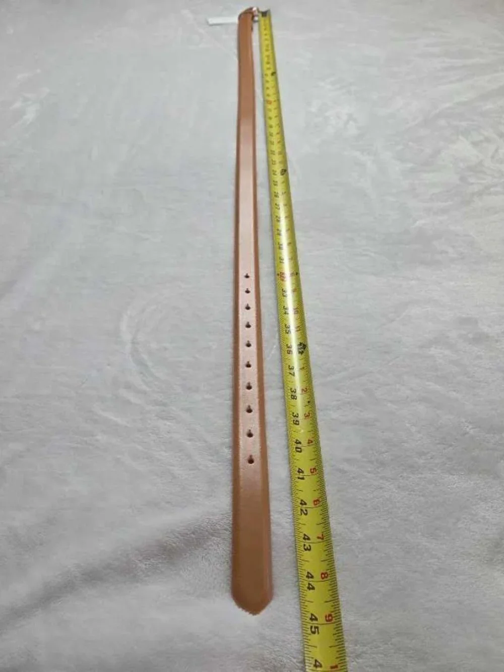New M-L J.Crew Factory gold scallop shell buckle belt in Vachetta leather